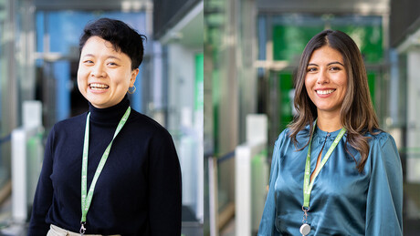 Yu-Hsuan och Gabriela jobbar på Fortums Trading and Optimization